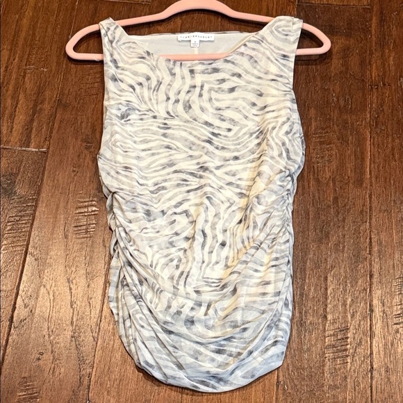 Jane and Delancey Tops - CM🩷 Jane and Delancey Zebra Print Tank Top - Cream and Gray